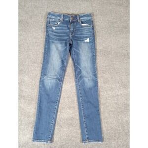 American Eagle Distressed skinny jeans super stretch